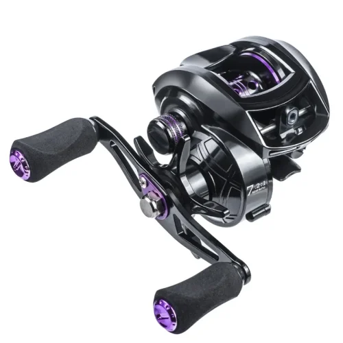 Baitcasting Fishing Reel - 7.1:1/8.1:1 High-Speed Gear Ratio, 20LB Carbon Drag, 30Levels Magnet Braking System, Low Profile Design with Dual spools for Freshwater/Saltwater Fishing