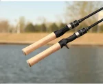 Spining Fishing Rods – 2-Piece Carbon Fiber Rod, Medium Heavy Power Extra Fast Action, Premium Cork Handle, Ceramic Guides – Precision Rod for Bass & Lure Fishing