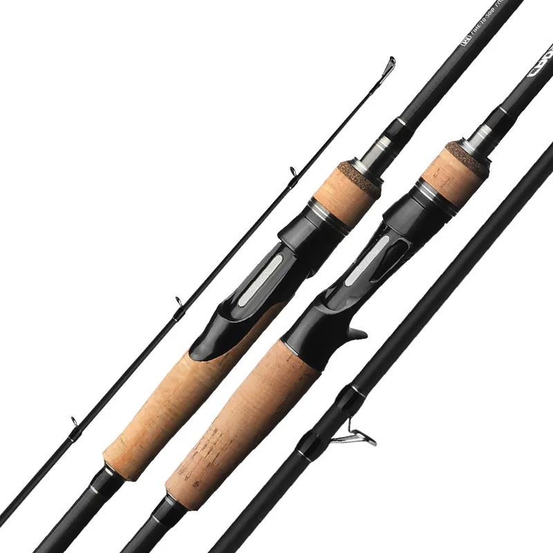 High-Density Carbon Fiber Fishing Rod, 3 Sections, Ultra Fast Action, Medium Hardness, for Carp, Trout, Fly, Lure Fishing, Saltwater & Freshwater