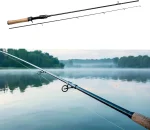 Spining Fishing Rods – 2-Piece Carbon Fiber Rod, Medium Heavy Power Extra Fast Action, Premium Cork Handle, Ceramic Guides – Precision Rod for Bass & Lure Fishing