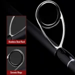 High-Density Carbon Fiber Fishing Rod, 3 Sections, Ultra Fast Action, Medium Hardness, for Carp, Trout, Fly, Lure Fishing, Saltwater & Freshwater