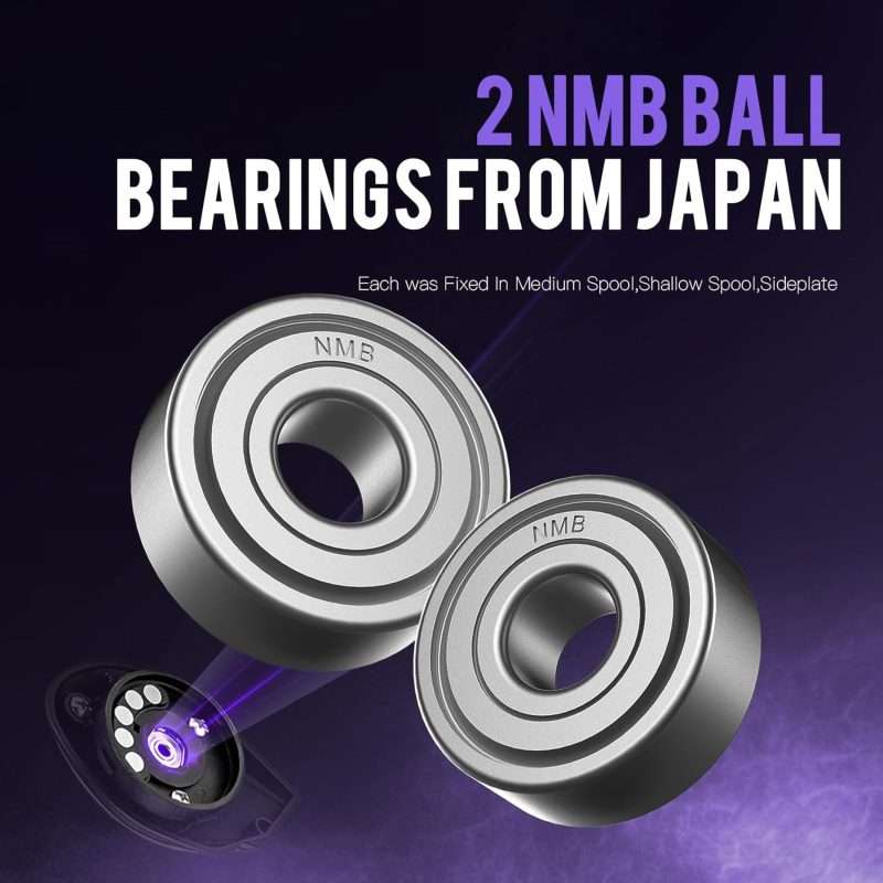 2 NMB Ball Bearings from Japan—Smooth Performance for Fishing Reels