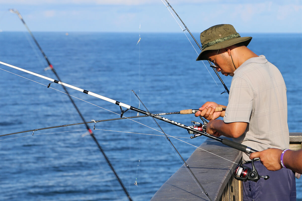 Deploy fishing rod