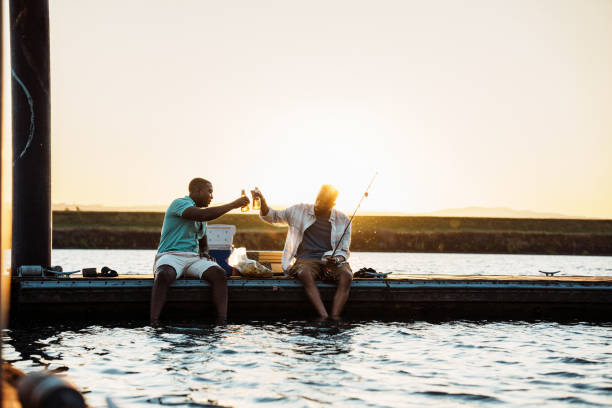 Use advanced fishing rods with your friends