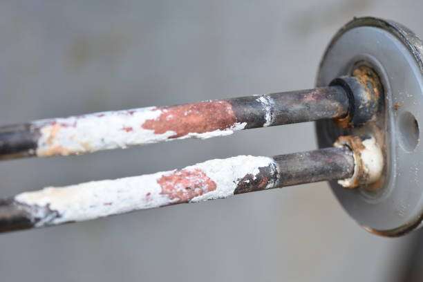 Severely corroded metal rods, requiring repair, not a fishing rod.